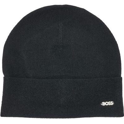 BOSS lari_Hat Bonnet, Black, ONESI Women - Publicité BOSS lari_Hat Bonnet, Black, ONESI Women - Publicité