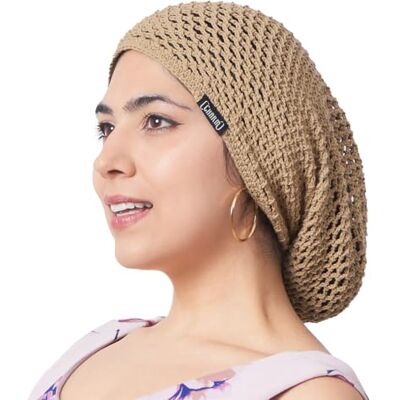 CHARM Bonnet Homme pour l'Été en Grosse Maille Fine, Bonnet Coton Femme Slouch en Tricot 101% Coton, Chapeau Beanie Léger Et Aéré Fait À La Main Beige - Publicité CHARM Bonnet Homme pour l'Été en Grosse Maille Fine, Bonnet Coton Femme Slouch en Tricot 101% Coton, Chapeau Beanie Léger Et Aéré Fait À La Main Beige - Publicité