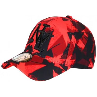 Hip Hop Honour Casquette NY Camouflage Rouge et Noire Fashion Baseball Kaska Taille Unique Rouge - Publicité Hip Hop Honour Casquette NY Camouflage Rouge et Noire Fashion Baseball Kaska Taille Unique Rouge - Publicité
