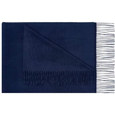 Montte Di Jinne Écharpe châle tricotée 100% cachemire de Mongolie intérieure super douce et épaisse pour femmes et hommes Medium, bleu marine, L - Publicité Montte Di Jinne Écharpe châle tricotée 100% cachemire de Mongolie intérieure super douce et épaisse pour femmes et hommes Medium, bleu marine, L - Publicité