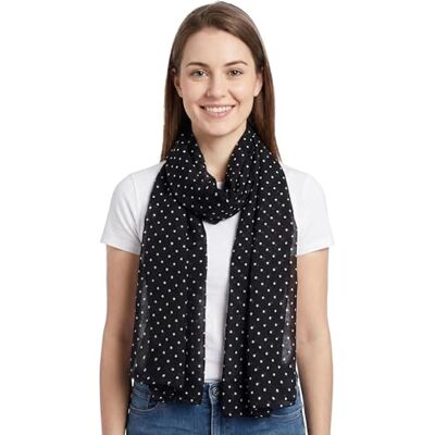 Lina & Lily Écharpe Foulard Femme Imprimé Pois - Publicité Lina & Lily Écharpe Foulard Femme Imprimé Pois - Publicité