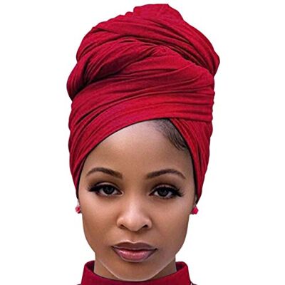 DRESHOW Enveloppement de Cheveux pour Noir Femmes Écharpe Extensible Turban Élastique Écharpe Wrap de Cheveux Longs Turban Doux de Couleur - Publicité DRESHOW Enveloppement de Cheveux pour Noir Femmes Écharpe Extensible Turban Élastique Écharpe Wrap de Cheveux Longs Turban Doux de Couleur - Publicité
