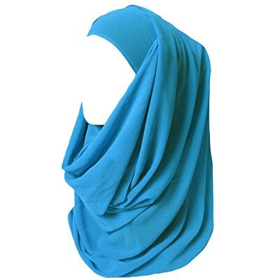 Lina & Lily Hijab pour Femmes Mousseline Foulard Écharpe Turban Châle Islamique (Bleu Ciel) - Publicité Lina & Lily Hijab pour Femmes Mousseline Foulard Écharpe Turban Châle Islamique (Bleu Ciel) - Publicité