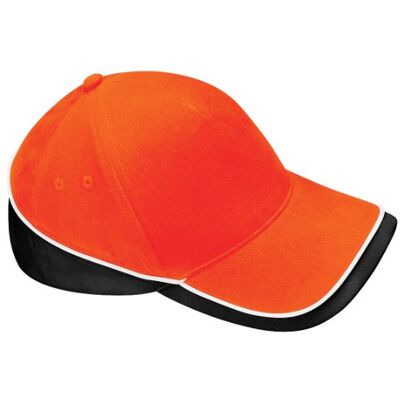 Beechfield Casquette de Baseball Unisexe (Taille Unique) (Orange/Noir/Blanc) - Publicité Beechfield Casquette de Baseball Unisexe (Taille Unique) (Orange/Noir/Blanc) - Publicité