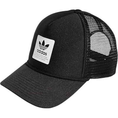 Adidas Originals Dispatch Trucker 5-Panel High Crown Mesh-Back Adjustable Strapback Cap, Black/White, One Size - Publicité Adidas Originals Dispatch Trucker 5-Panel High Crown Mesh-Back Adjustable Strapback Cap, Black/White, One Size - Publicité