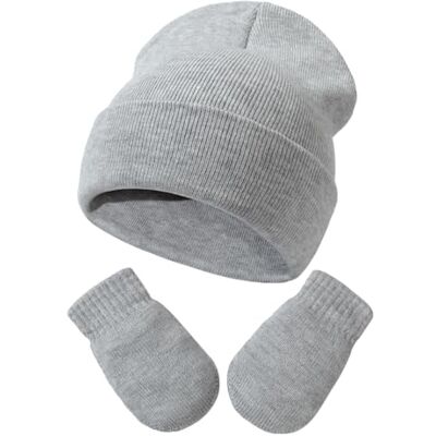 DRESHOW Ensemble Bonnet Beanie et Moufles d'hiver Set pour Bébés et Childs Ensemble Chapeau et Gants Tricotés Chauds pour 3 Mois 24 Mois Filles et Garçons - Publicité DRESHOW Ensemble Bonnet Beanie et Moufles d'hiver Set pour Bébés et Childs Ensemble Chapeau et Gants Tricotés Chauds pour 3 Mois 24 Mois Filles et Garçons - Publicité