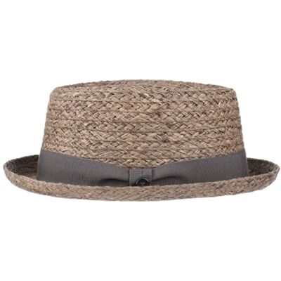 Lierys Burney Porkpie Chapeau en Paille de Raphia Bande Unicolore Made in Italy Homme Printemps Ete - Publicité Lierys Burney Porkpie Chapeau en Paille de Raphia Bande Unicolore Made in Italy Homme Printemps Ete - Publicité