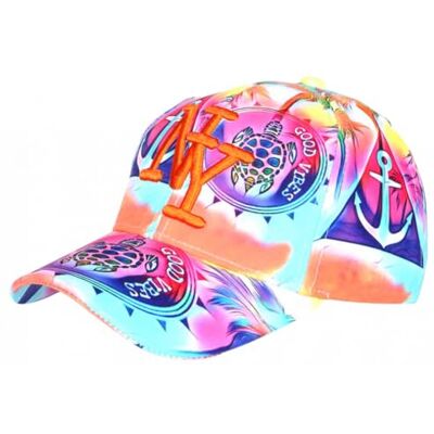 Hip Hop Honour Casquette NY Multicolore Tortues Good Vibes – Casquette été Plage New York Taille Unique Orange - Publicité Hip Hop Honour Casquette NY Multicolore Tortues Good Vibes – Casquette été Plage New York Taille Unique Orange - Publicité