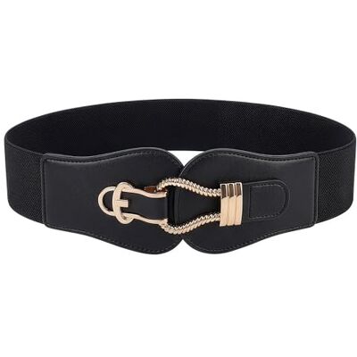 BlackButterfly Vintage Élastique Corde Crochet Ceinture (Noir, L) - Publicité BlackButterfly Vintage Élastique Corde Crochet Ceinture (Noir, L) - Publicité