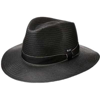 Lipodo Black Traveller Chapeau de Paille Fabrique en Italie Unisexe Printemps Ete - Publicité Lipodo Black Traveller Chapeau de Paille Fabrique en Italie Unisexe Printemps Ete - Publicité