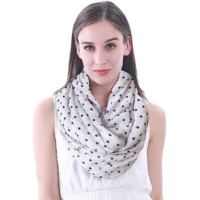 Lina & Lily Écharpe Foulard Tube Femme Imprimé Pois - Publicité Lina & Lily Écharpe Foulard Tube Femme Imprimé Pois - Publicité