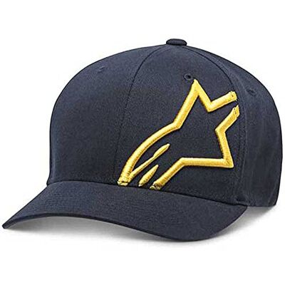 Alpinestars , Corp Shift 2 Flexfit, Casquette De Baseball, Marine/Or, 23X, Homme - Publicité Alpinestars , Corp Shift 2 Flexfit, Casquette De Baseball, Marine/Or, 23X, Homme - Publicité