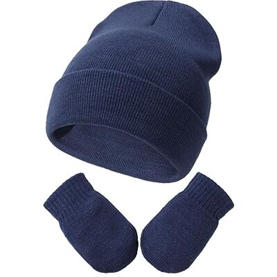 DRESHOW Ensemble Bonnet Beanie et Moufles D'hiver Set pour Bébés et Enfants Ensemble Chapeau et Gants Tricotés Chauds pour 3 Mois 24 Mois Filles et Garçons - Publicité DRESHOW Ensemble Bonnet Beanie et Moufles D'hiver Set pour Bébés et Enfants Ensemble Chapeau et Gants Tricotés Chauds pour 3 Mois 24 Mois Filles et Garçons - Publicité