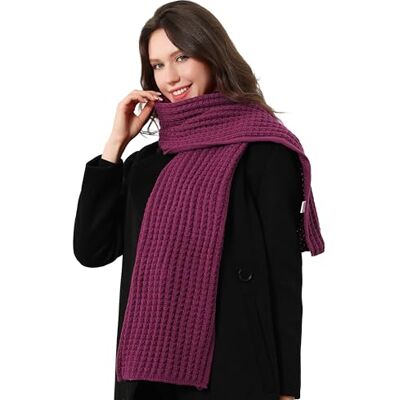 DonDon écharpe femme hiver foulard femme écharpe en laine châle femme Couleur baies - Publicité DonDon écharpe femme hiver foulard femme écharpe en laine châle femme Couleur baies - Publicité