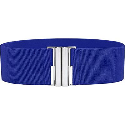 BlackButterfly Classique Emboîtement Large Élastique Sangle Extensible Taille Rétro Ceinture (Bleu roi, XL) - Publicité BlackButterfly Classique Emboîtement Large Élastique Sangle Extensible Taille Rétro Ceinture (Bleu roi, XL) - Publicité