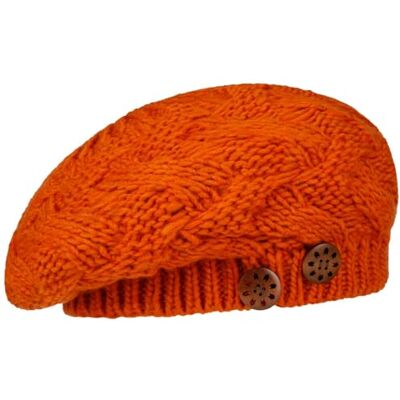 Lierys CHAPEAUSHOP Jil Beret Tricot avec Boutons Fabrique en Allemagne Femme Automne Hiver - Publicité Lierys CHAPEAUSHOP Jil Beret Tricot avec Boutons Fabrique en Allemagne Femme Automne Hiver - Publicité