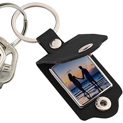 QARIDO Porte-clés porte-photo, mini cadre photo en cuir synthétique avec porte-clés, porte-clés attrayant, décoration pour famille, amis, garçons, filles - Publicité QARIDO Porte-clés porte-photo, mini cadre photo en cuir synthétique avec porte-clés, porte-clés attrayant, décoration pour famille, amis, garçons, filles - Publicité