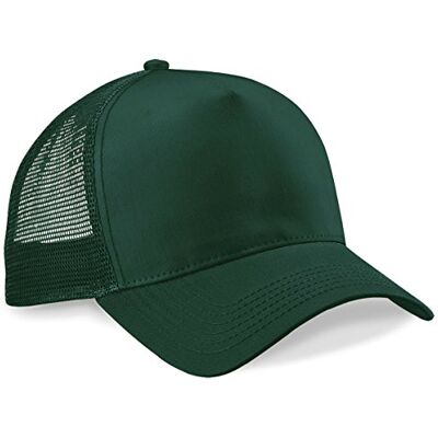Beechfield Casquette de baseball en maille Vert foncé Taille unique - Publicité Beechfield Casquette de baseball en maille Vert foncé Taille unique - Publicité