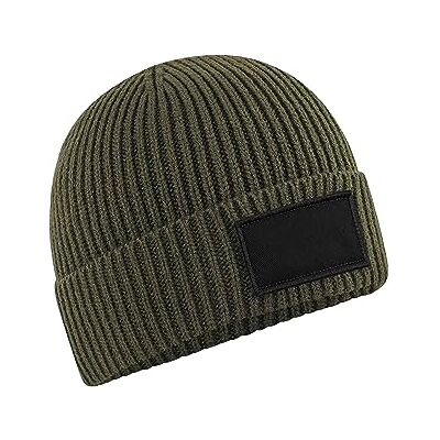 Beechfield® Bonnet tendance B442R, Vert militaire/noir, taille unique - Publicité Beechfield® Bonnet tendance B442R, Vert militaire/noir, taille unique - Publicité