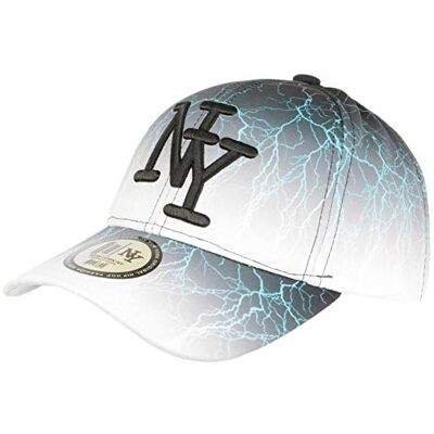 Hip Hop Honour Casquette NY Noire et Blanche Design Original Tendance Baseball Eclyr Homme - Publicité Hip Hop Honour Casquette NY Noire et Blanche Design Original Tendance Baseball Eclyr Homme - Publicité