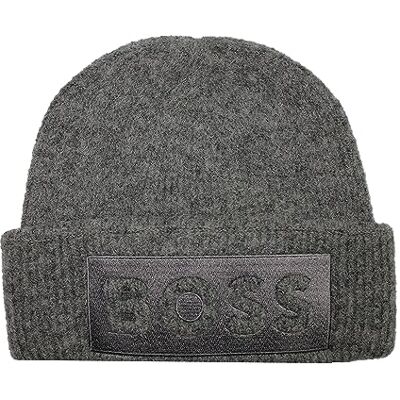 BOSS Monello_Hat Beanie, Medium Grey30, Taille Unique Homme - Publicité BOSS Monello_Hat Beanie, Medium Grey30, Taille Unique Homme - Publicité