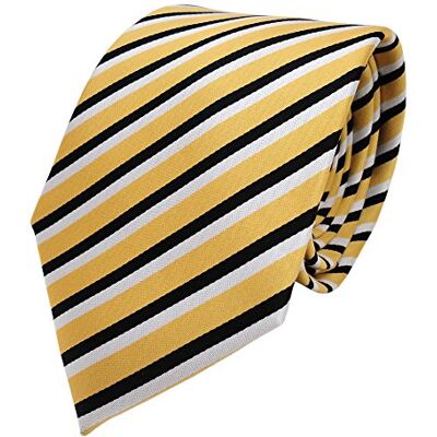 TigerTie Designer cravate doré noir blanc rayé Tie - Publicité TigerTie Designer cravate doré noir blanc rayé Tie - Publicité