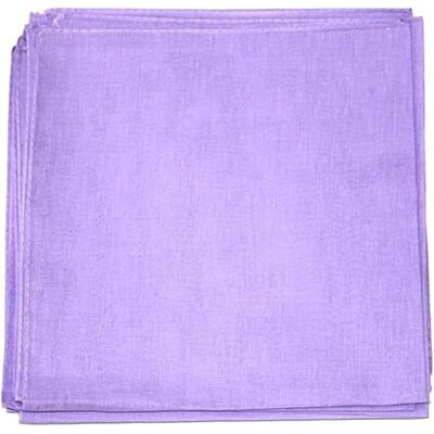 Harrista Bandana unisexe violet 100 % coton, foulard tour de cou, poignet, violet, L - Publicité Harrista Bandana unisexe violet 100 % coton, foulard tour de cou, poignet, violet, L - Publicité