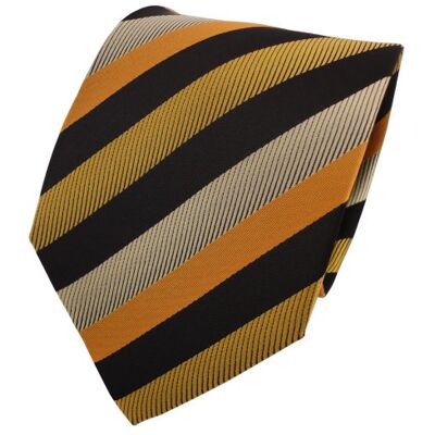 TigerTie ohne Markenname cravate doré jaune orange noir rayé Tie - Publicité TigerTie ohne Markenname cravate doré jaune orange noir rayé Tie - Publicité