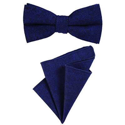 DonDon Hommes noeud papillon 12 x 6 cm lié longueur réglable et mouchoir 23 x 23 x 23 cm couleur coton assorti Bleu - Publicité DonDon Hommes noeud papillon 12 x 6 cm lié longueur réglable et mouchoir 23 x 23 x 23 cm couleur coton assorti Bleu - Publicité
