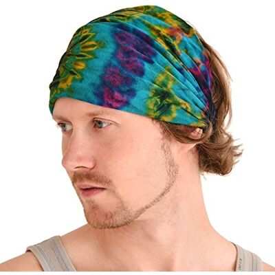 CHARM Bandeau Cheveux Femme Bandana Homme Hippie Elastique Tie Dye Foulard Turban Headband Tête Psychédélique Couvre A - Publicité CHARM Bandeau Cheveux Femme Bandana Homme Hippie Elastique Tie Dye Foulard Turban Headband Tête Psychédélique Couvre A - Publicité