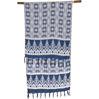Guru SHOP Sarong Bali Slim Jupe portefeuille Sarong Écharpe Homme/Femme Bleu Synthétique Taille unique, losanges/bleu foncé, taille unique - Publicité Guru SHOP Sarong Bali Slim Jupe portefeuille Sarong Écharpe Homme/Femme Bleu Synthétique Taille unique, losanges/bleu foncé, taille unique - Publicité