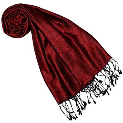 Lorenzo Cana Écharpe en soie pour femme 100 % soie tissée Élégant motif cachemire ton sur ton - Publicité Lorenzo Cana Écharpe en soie pour femme 100 % soie tissée Élégant motif cachemire ton sur ton - Publicité