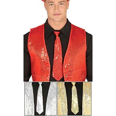 FIESTAS GUIRCA Cravate À Paillettes Rouge Gants, cravates et les nœuds papillon - Publicité FIESTAS GUIRCA Cravate À Paillettes Rouge Gants, cravates et les nœuds papillon - Publicité