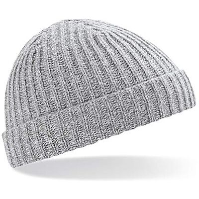 Beechfield Bonnet rétro Unisexe (Taille Unique) (Gris chiné) - Publicité Beechfield Bonnet rétro Unisexe (Taille Unique) (Gris chiné) - Publicité