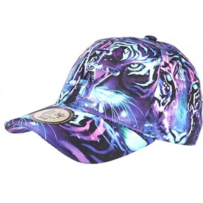 Hip Hop Honour Casquette NY Violette et Bleue Tigre Fashion Baseball Wild Taille Unique Violet - Publicité Hip Hop Honour Casquette NY Violette et Bleue Tigre Fashion Baseball Wild Taille Unique Violet - Publicité