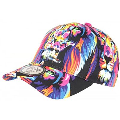 Hip Hop Honour Casquette NY Lion Jaune et Bleue Design Original Baseball Wild Taille Unique Jaune - Publicité Hip Hop Honour Casquette NY Lion Jaune et Bleue Design Original Baseball Wild Taille Unique Jaune - Publicité