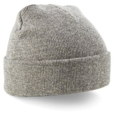 Beechfield Bonnet à Revers Casquette de Baseball, Gris (Gris chiné), Taille Unique Mixte - Publicité Beechfield Bonnet à Revers Casquette de Baseball, Gris (Gris chiné), Taille Unique Mixte - Publicité