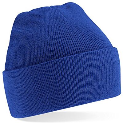 Beechfield Caps and Hats Bonnet à rebord en maille acrylique Unisexe Adulte, Bleu blue French Navy, Taille unique - Publicité Beechfield Caps and Hats Bonnet à rebord en maille acrylique Unisexe Adulte, Bleu blue French Navy, Taille unique - Publicité
