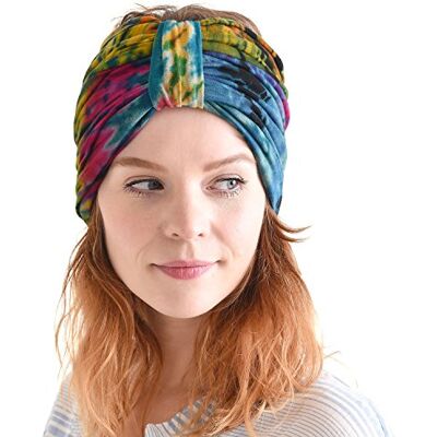 CHARM Bandeau Hippie Tie Dye Mode Turban Femme, Boho Head Band Élastique, Couvre Tête Style 60's 70's, Foulard Rétro Bandana Cheveux Psychédélique Fleur Motif A - Publicité CHARM Bandeau Hippie Tie Dye Mode Turban Femme, Boho Head Band Élastique, Couvre Tête Style 60's 70's, Foulard Rétro Bandana Cheveux Psychédélique Fleur Motif A - Publicité