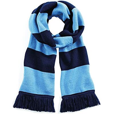 Beechfield Stadium Scarf, Echarpe Mixte, Multicolore (French Navy/Sky Blue 00), Taille unique - Publicité Beechfield Stadium Scarf, Echarpe Mixte, Multicolore (French Navy/Sky Blue 00), Taille unique - Publicité