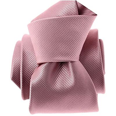 Clj Charles Le Jeune. Cravate. Monochrome, Microfibre. Rose poudré Uni - - Publicité Clj Charles Le Jeune. Cravate. Monochrome, Microfibre. Rose poudré Uni - - Publicité