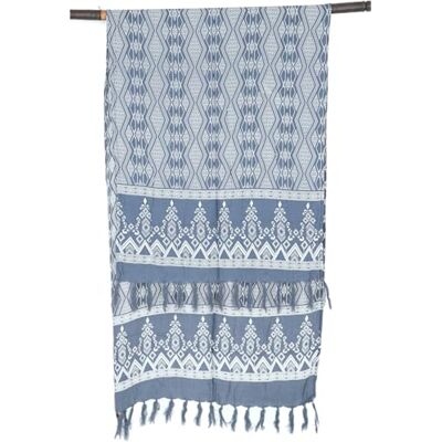 Guru SHOP Sarong Bali Jupe portefeuille Sarong Écharpe Homme/Femme Bleu Synthétique Taille unique - Publicité Guru SHOP Sarong Bali Jupe portefeuille Sarong Écharpe Homme/Femme Bleu Synthétique Taille unique - Publicité