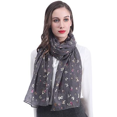 Lina & Lily Châle Écharpe Foulard Femme Papillon - Publicité Lina & Lily Châle Écharpe Foulard Femme Papillon - Publicité