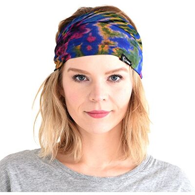 CHARM Bandeau Cheveux Femme En Tie Dye, Bandana Homme Élastique Style Hippie Chic, Foulard Pirate À Motif Rétro Fleur Psychédélique Rockstar Boho C - Publicité CHARM Bandeau Cheveux Femme En Tie Dye, Bandana Homme Élastique Style Hippie Chic, Foulard Pirate À Motif Rétro Fleur Psychédélique Rockstar Boho C - Publicité