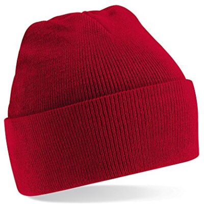 Beechfield Bonnet à Revers Casquette de Baseball, Rouge (Rouge Classique), Taille Unique Mixte - Publicité Beechfield Bonnet à Revers Casquette de Baseball, Rouge (Rouge Classique), Taille Unique Mixte - Publicité