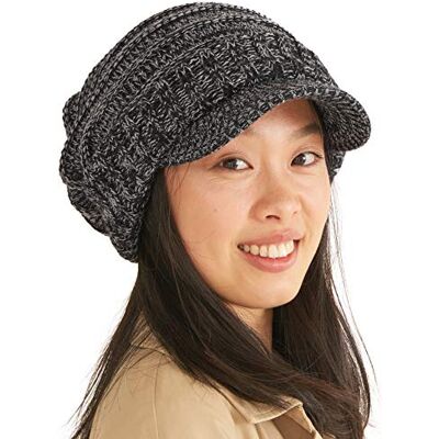 CHARM Bonnet Hiver Visiere Tricot Homme Chapeau Femme Protege Oreille Casquette Tombant Chaud Beanie À Bord Mix Noir - Publicité CHARM Bonnet Hiver Visiere Tricot Homme Chapeau Femme Protege Oreille Casquette Tombant Chaud Beanie À Bord Mix Noir - Publicité