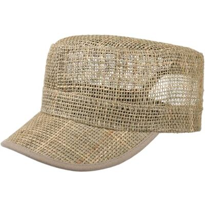 Lipodo CHAPEAUSHOP Casquette Army en Paille Unicolore Fermeture Auto-agrippante Unisexe Printemps Ete - Publicité Lipodo CHAPEAUSHOP Casquette Army en Paille Unicolore Fermeture Auto-agrippante Unisexe Printemps Ete - Publicité
