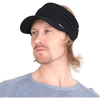 CHARM Casquette Visière Femme Homme Anti-UV, Chapeau De Sport pour Golf Et Tennis Protection Solaire, Casquette Queue De Cheval Haute Pare-Soleil Unisexe Noir - Publicité CHARM Casquette Visière Femme Homme Anti-UV, Chapeau De Sport pour Golf Et Tennis Protection Solaire, Casquette Queue De Cheval Haute Pare-Soleil Unisexe Noir - Publicité