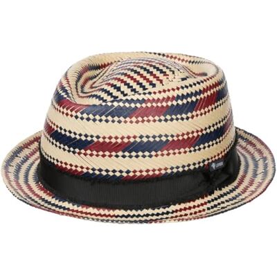 Lipodo Berdasco Chapeau Pork Pie en Paille Fabrique en Italie Unisexe Printemps Ete - Publicité Lipodo Berdasco Chapeau Pork Pie en Paille Fabrique en Italie Unisexe Printemps Ete - Publicité
