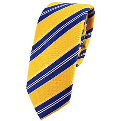 TigerTie étroit Designer cravate orange jaune bleu blanc rayé Tie - Publicité TigerTie étroit Designer cravate orange jaune bleu blanc rayé Tie - Publicité